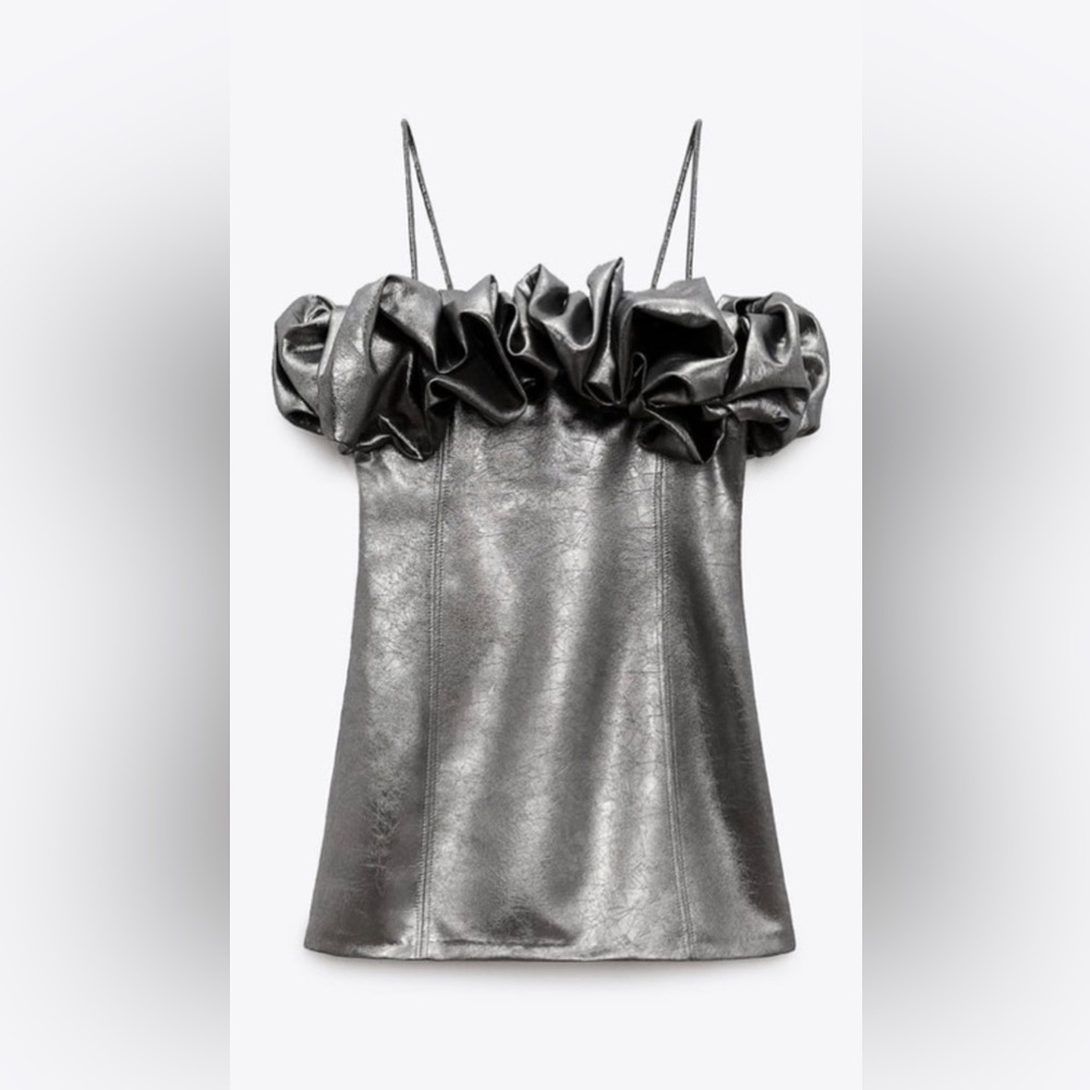 BLOGGERS FAV SILVER LIMITED DRESS ZARA